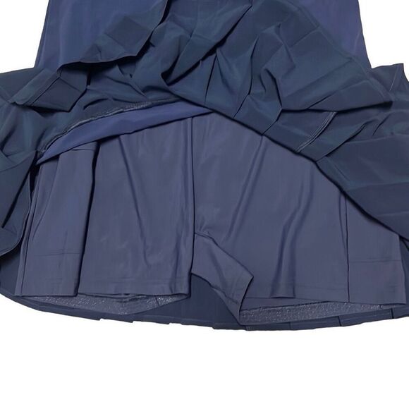 Outdoor Voices XL Navy Blue Ace Pleated Hem Mini Dress NWT Tennis Gym Athleisure - Picture 6 of 14